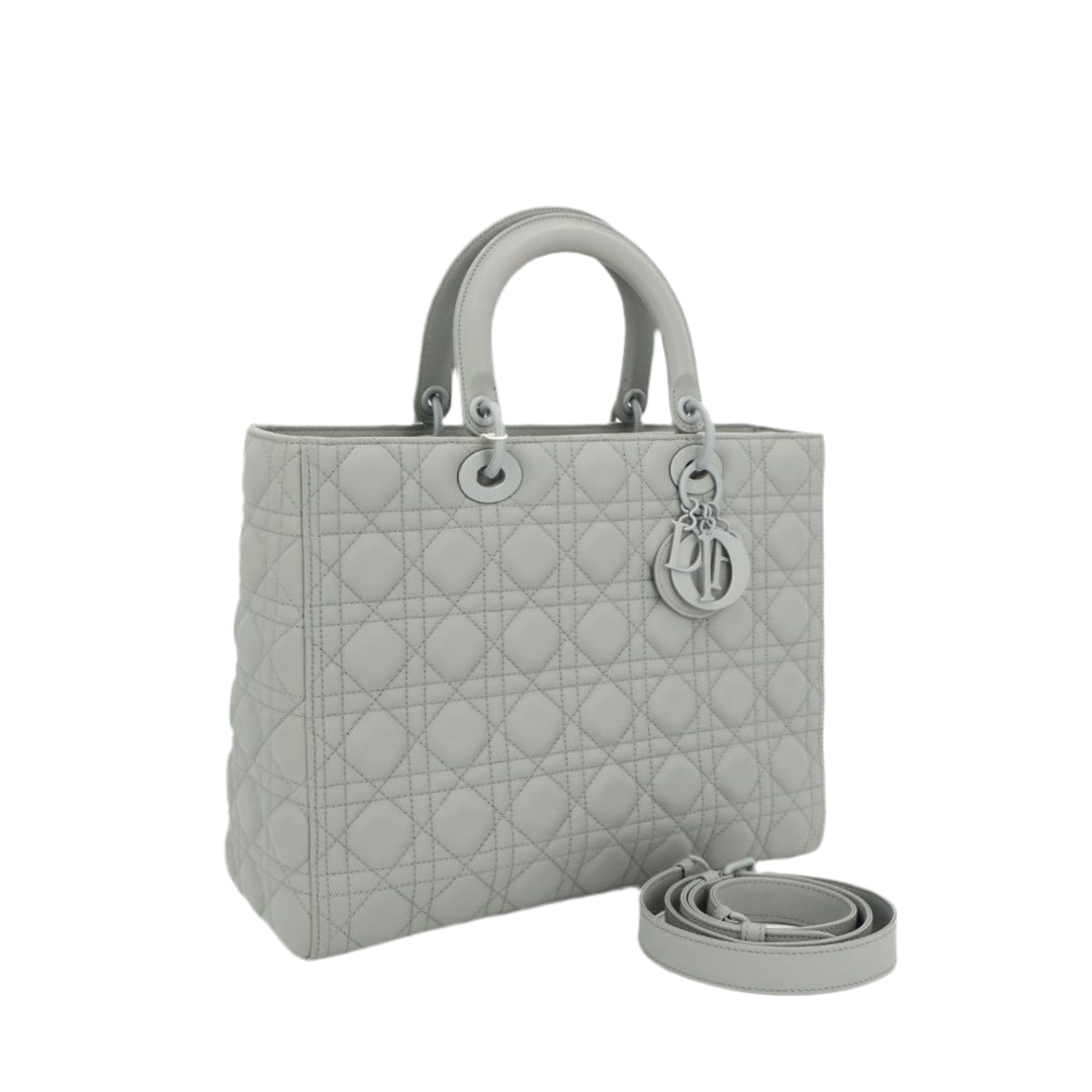 クリスチャンディオール Christian Dior レディディオール カナージュ ラージ レザー 2WAYハンドバッグ