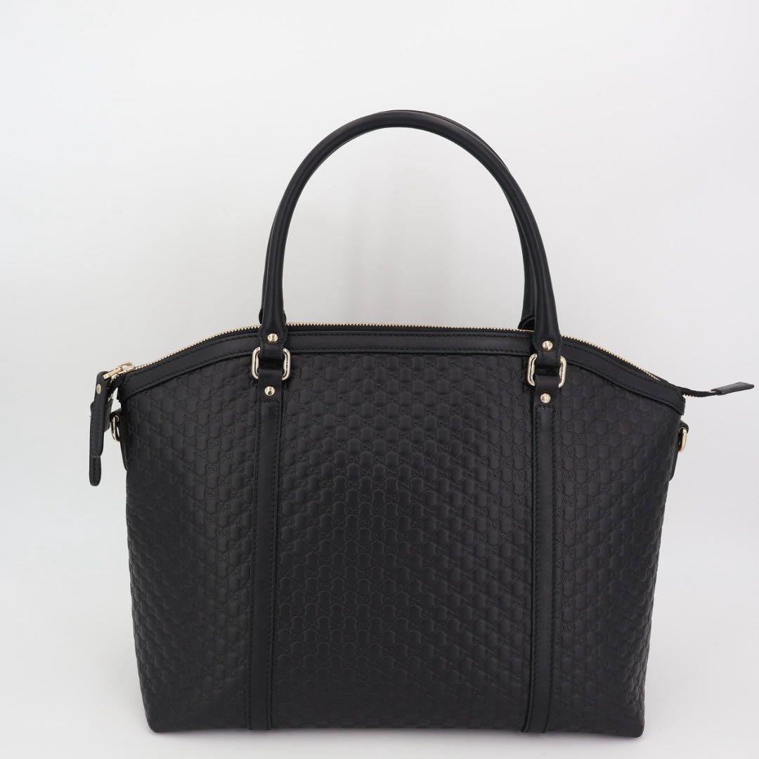 グッチ GUCCI ハンドバッグ ショルダーバッグ ショルダーバッグ マイクログッチシマ ネイビー 449657 レザー 2WAY
