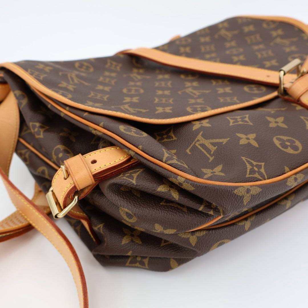 ルイヴィトン LOUIS VUITTON モノグラム ソミュール35 斜め掛け ショルダーバッグ