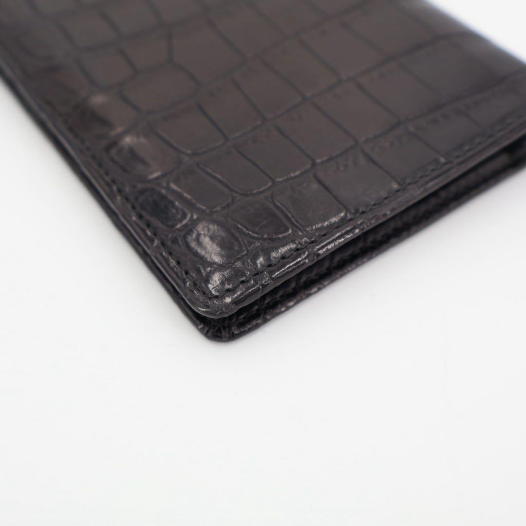 ルイヴィトン LOUIS VUITTON 黒のクロコダイルレザー長財布