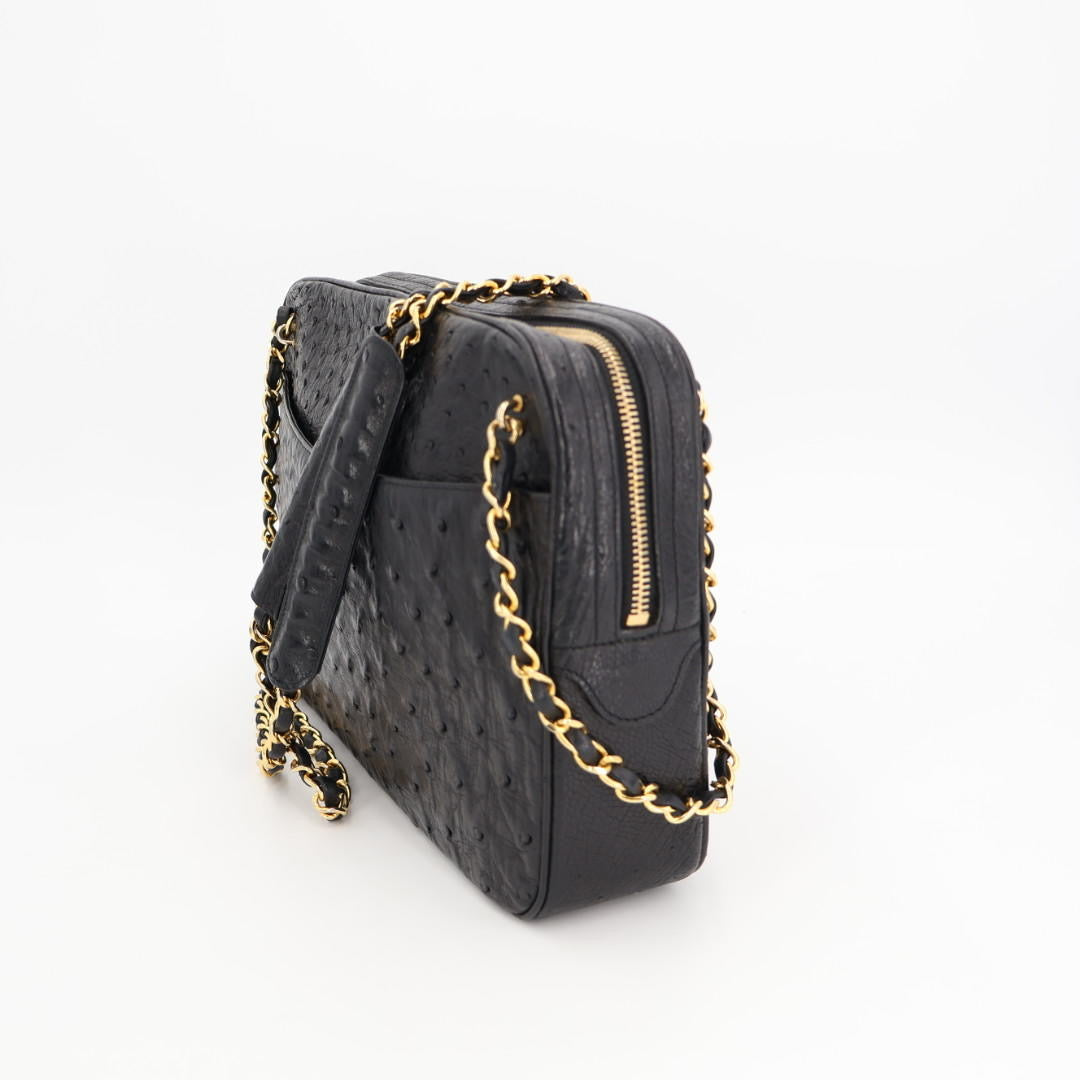 シャネル CHANEL シャネル オーストリッチ チェーンショルダーバッグ