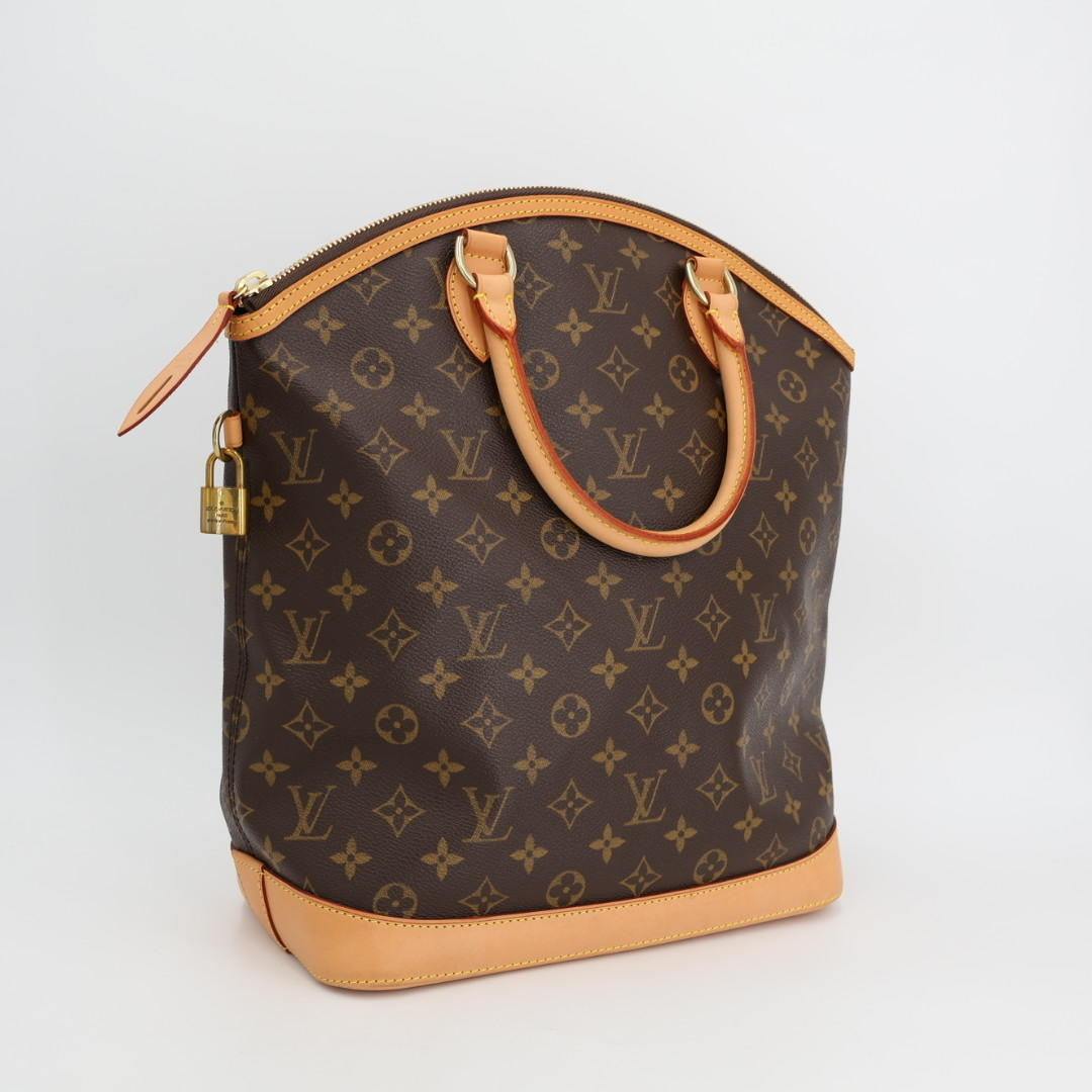 ルイヴィトン LOUIS VUITTON モノグラム ロックイットMM ハンドバッグ トートバッグ M40606 ブラウン PVC レザー レディース
