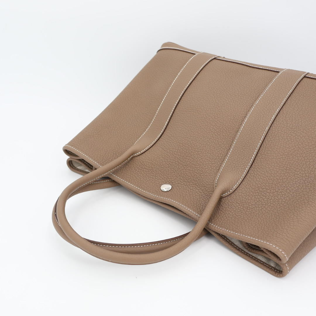 エルメス HERMES ガーデンパーティMM ネゴンダ エトゥープ シルバー金具