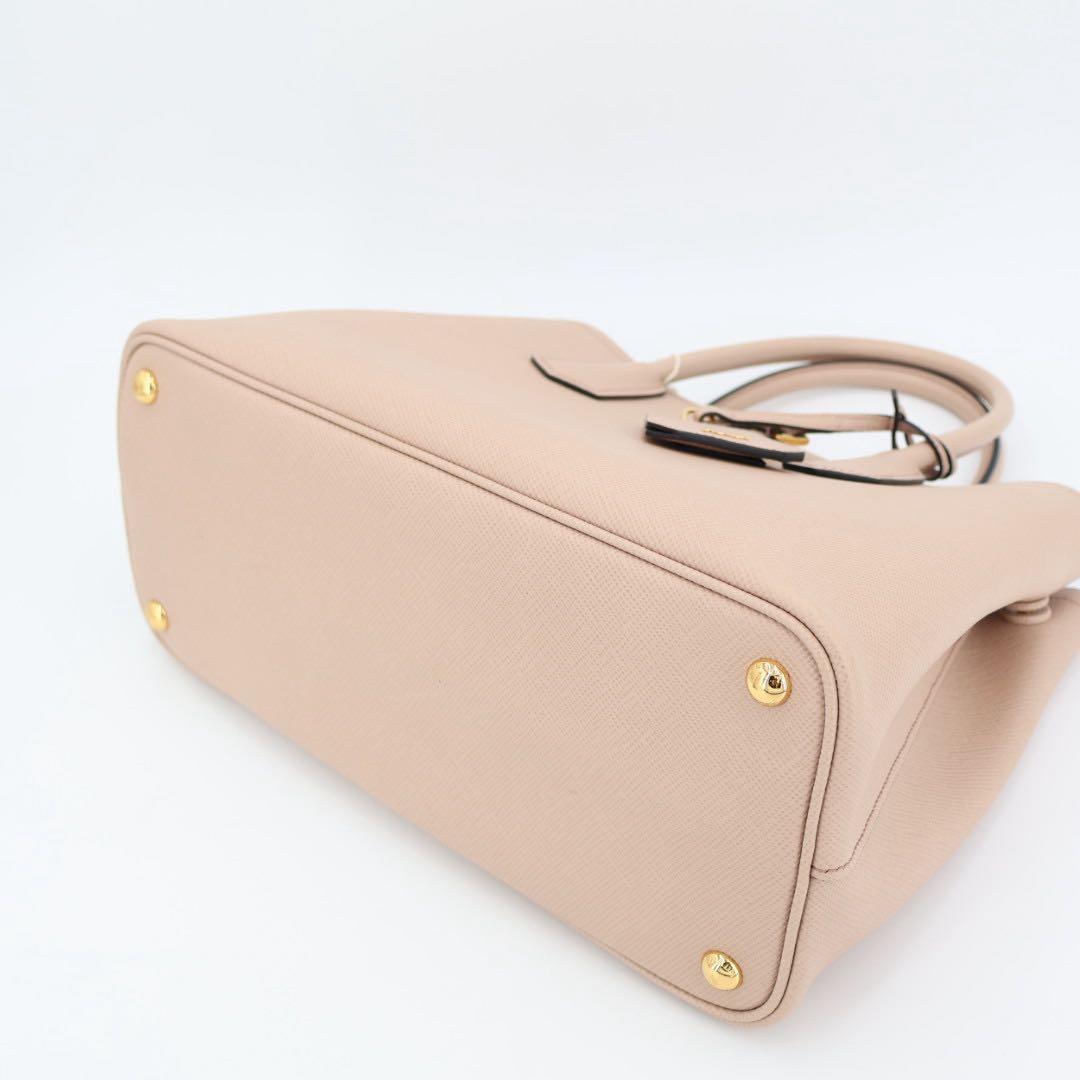 プラダ PRADA ダブルバッグ サフィアーノレザー トライアングルロゴ カメオ ショッピングバッグ
