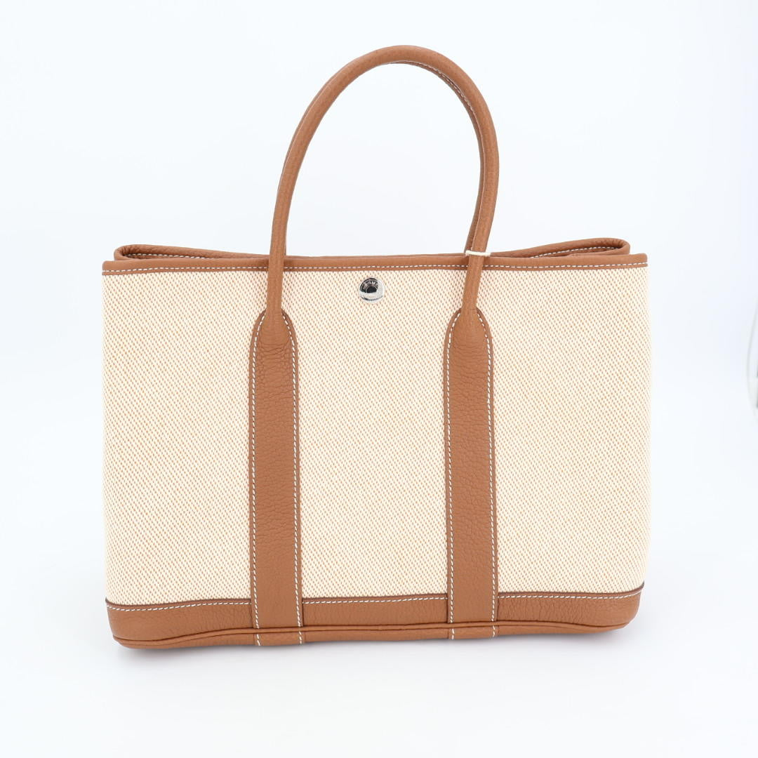 エルメス HERMES トートバッグ ガーデンパーティ PM レザー 美品