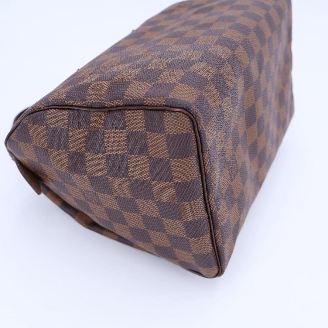 ルイ ヴィトン LOUIS VUITTON ダミエ スピーディ 30 ハンド バッグ エベヌ N41531 ブラウン ゴールド 金具 Speedy 25