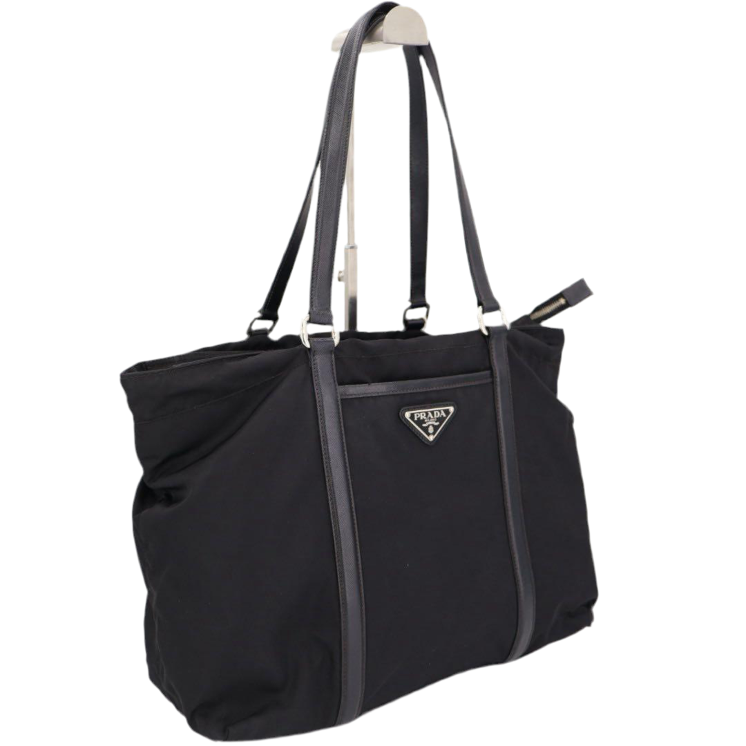 プラダ PRADA ハンドバッグ トートバッグ ブラック ナイロン レディース