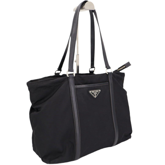 プラダ PRADA ハンドバッグ トートバッグ ブラック ナイロン レディース