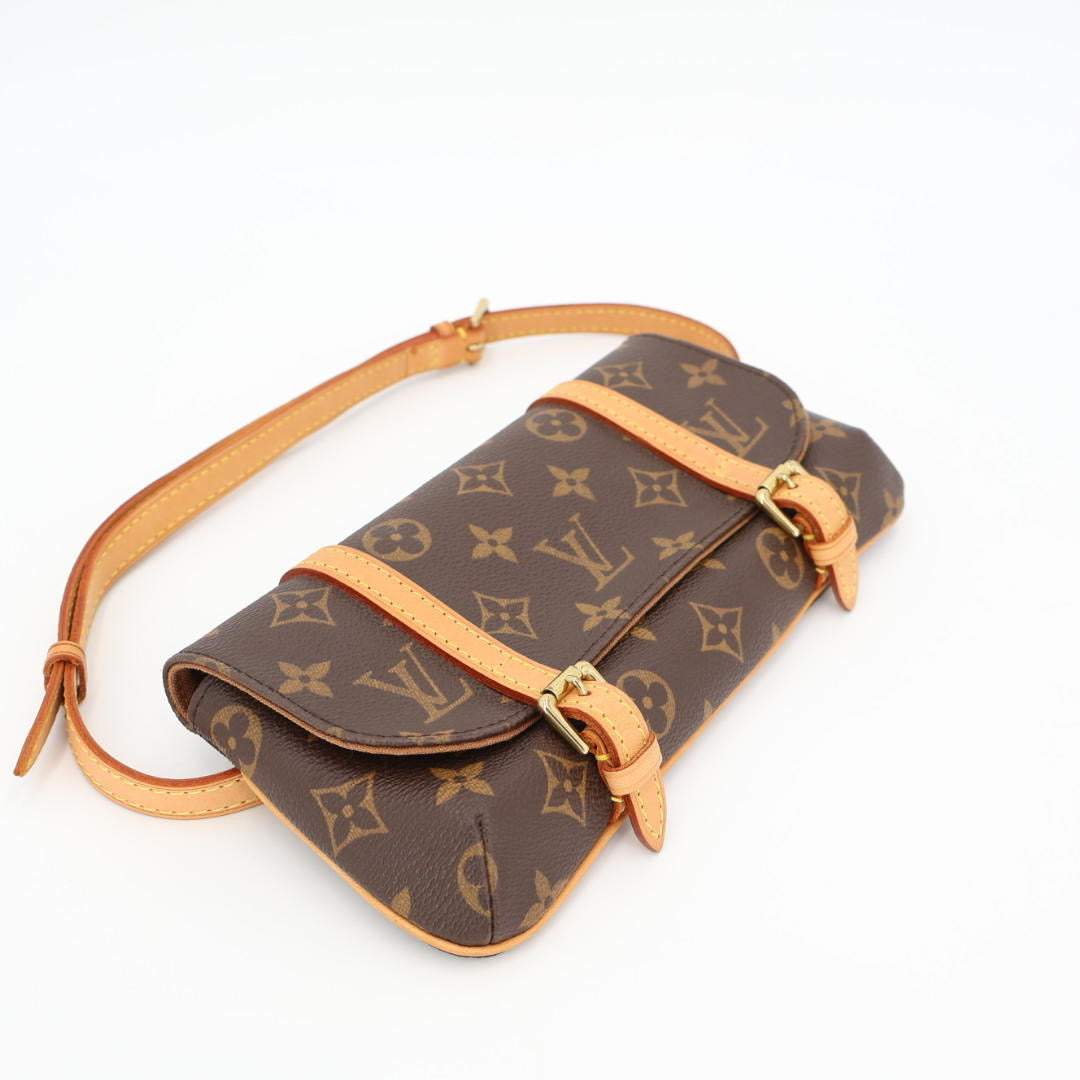 Louis Vuitton ルイヴィトン ポシェット・マレル M51159 ウエストポーチ ウエストバッグ ボディバッグ モノグラム キャンバス ブラウン