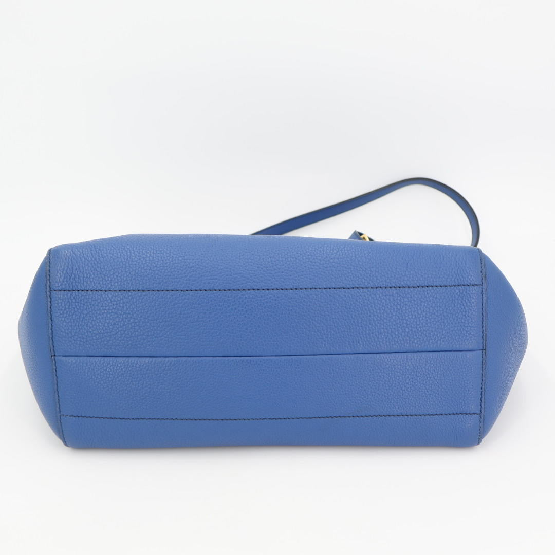 プラダ PRADA トートバッグ　レザー　ブルー