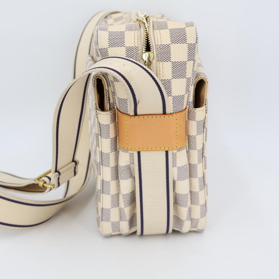 ルイ ヴィトン LOUIS VUITTON ダミエ アズール ナヴィグリオ N51189 ユニセックス ショルダーバッグ