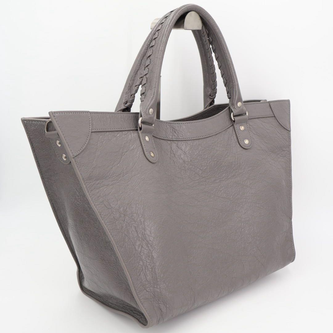 バレンシアガ BALENCIAGA ハンドバッグ ショルダーバッグ ネオクラシックＭ レザー グレー レディース 702502