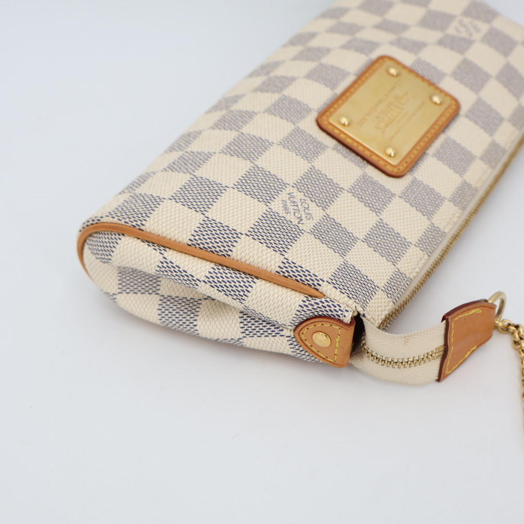ルイ ヴィトン LOUIS VUITTON ダミエアズール エヴァ アクセサリーポーチ チェーンショルダーバッグ 2WAY 斜め掛け可