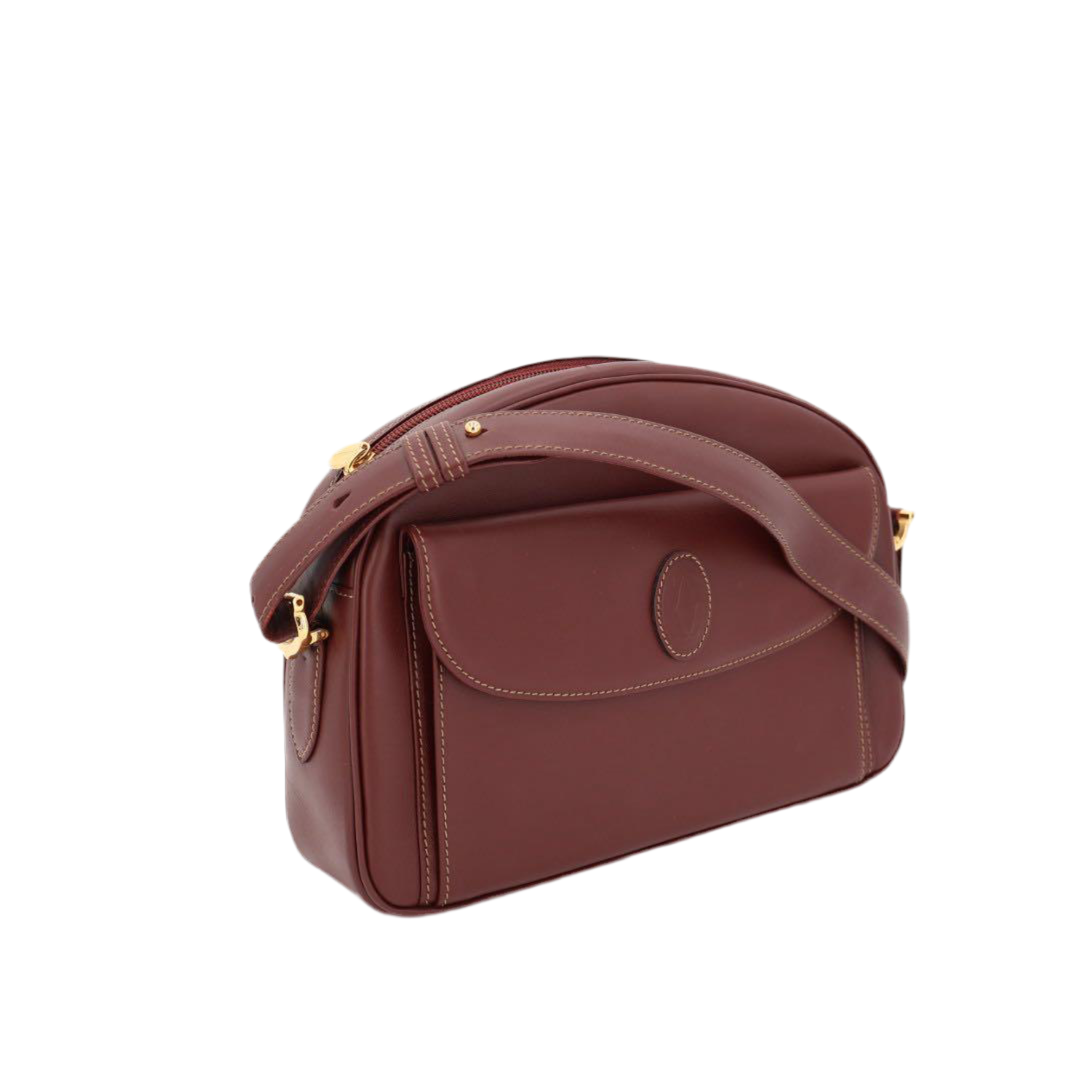 カルティエ CARTIER ショルダーバッグ マスト レザー ボルドー