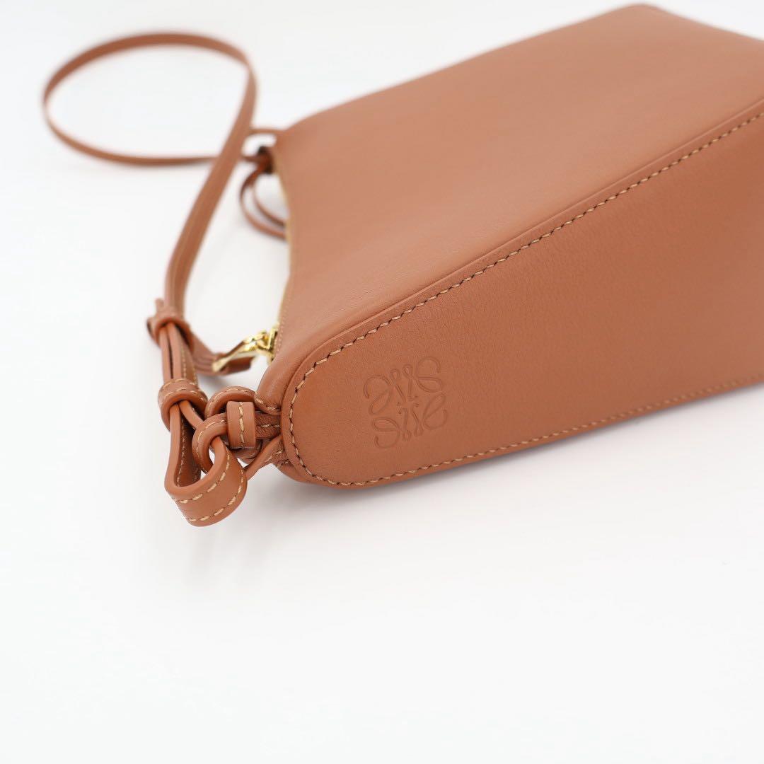 ロエベ LOEWE ハンモック ホーボーバッグ ミニ 2Wayバッグ レザー　タン ブラウン 美品
