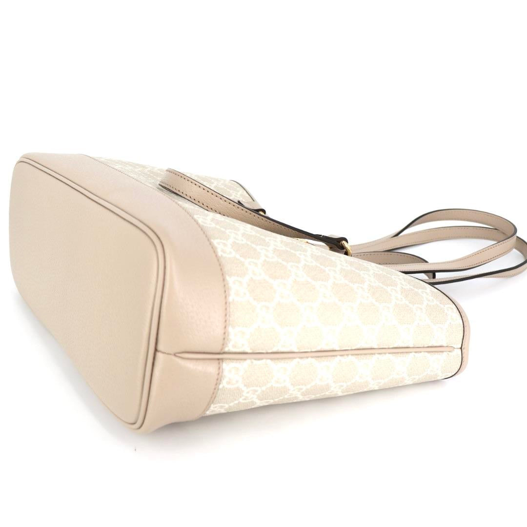グッチ GUCCI バッグ レディース トートバッグ ショルダーバッグ スモールトートバッグ オフィディア GGスプリーム ホワイト ベージュ