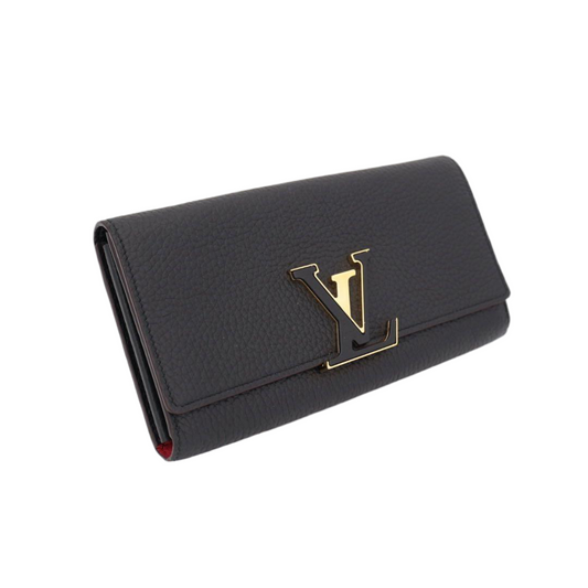 ルイヴィトン LOUIS VUITTON 長財布 ポルトフォイユ・カプシーヌ 　トリヨンレザー　マリーヌルージュ　M63739