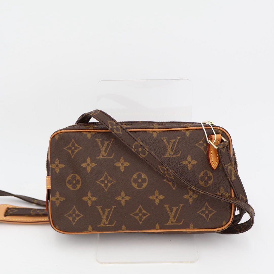 ルイ・ヴィトン LOUIS VUITTON モノグラム マルリーバンドリエール M51828 ブラウン PVC ショルダーバッグ