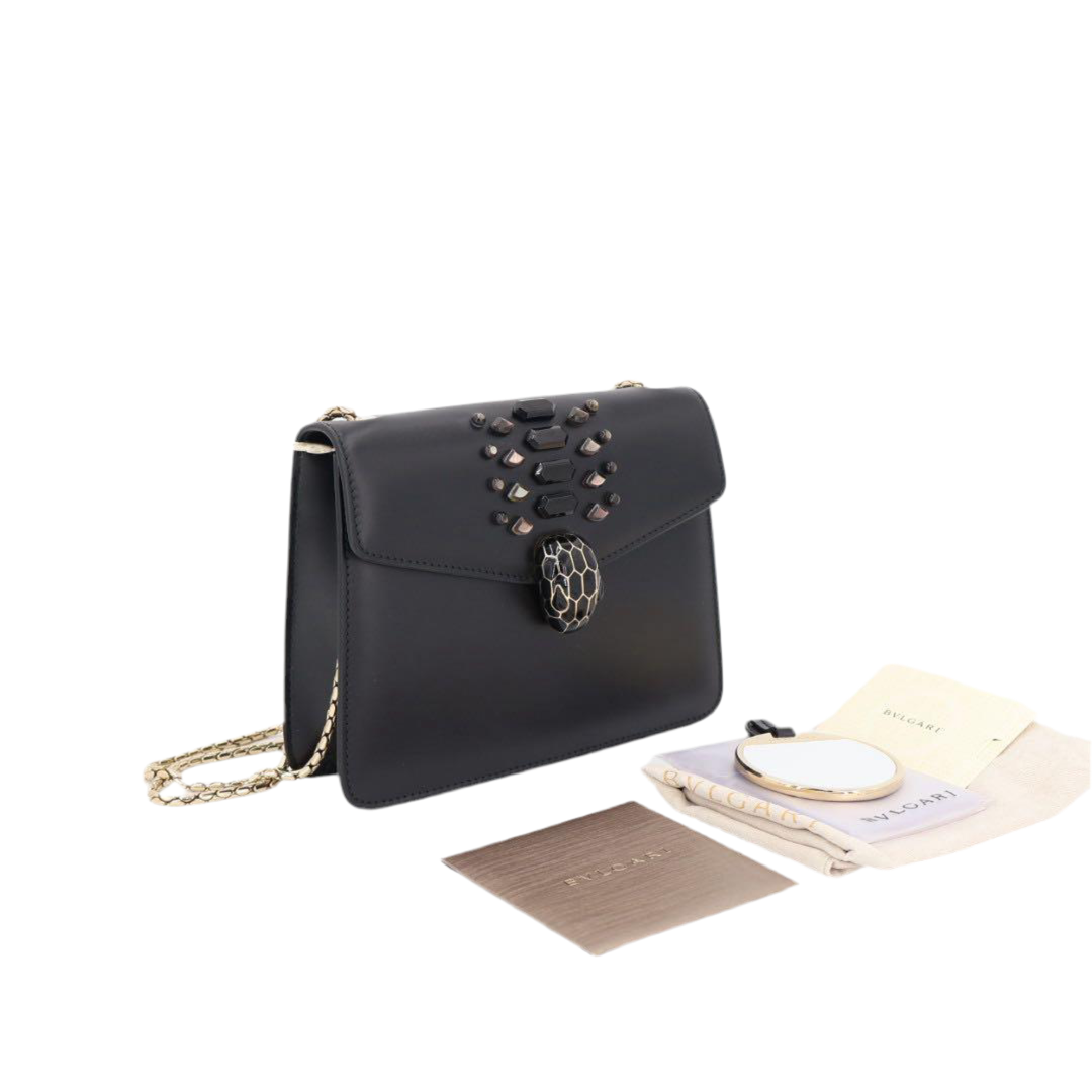 ブルガリ BVLGARI セルペンティ チェーンショルダー ショルダーバッグ 美品