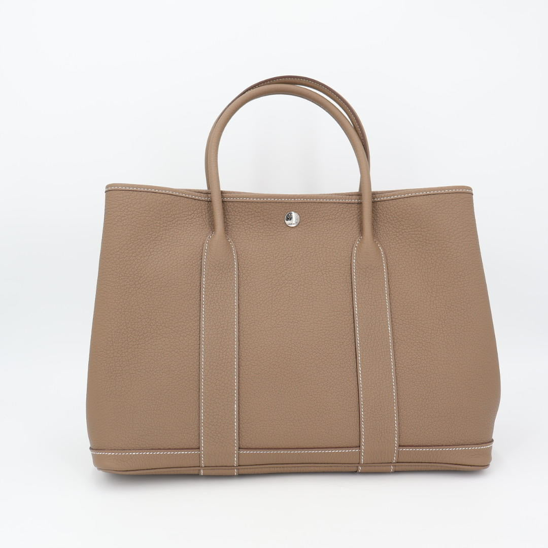 エルメス HERMES ガーデンパーティMM ネゴンダ エトゥープ シルバー金具