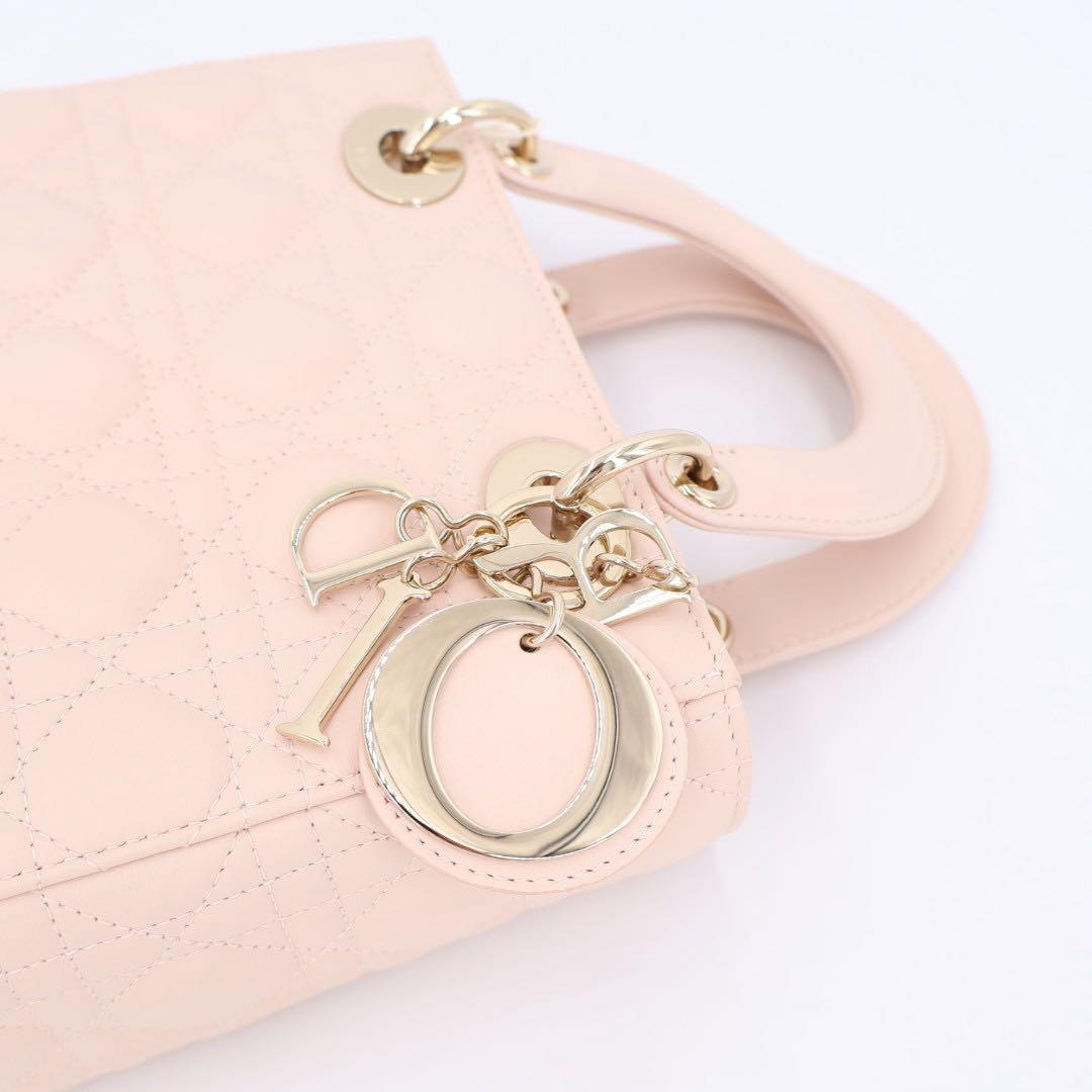 クリスチャンディオール Christian Dior カナージュ レディディオール ハンドバッグ 2WAY ショルダーバッグ 美品