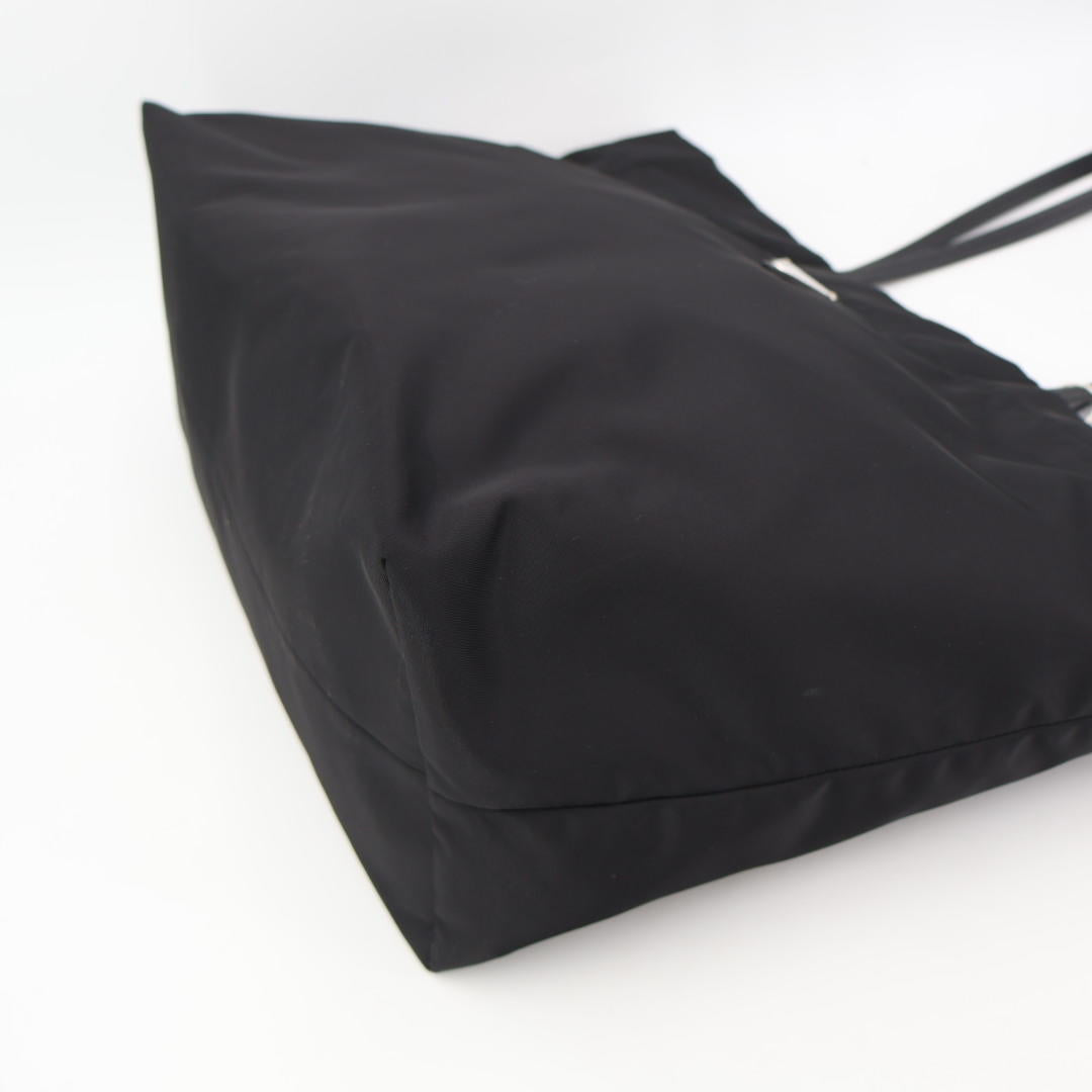 プラダ PRADA トートバッグ 1BG107 ブラック ナイロン レザー