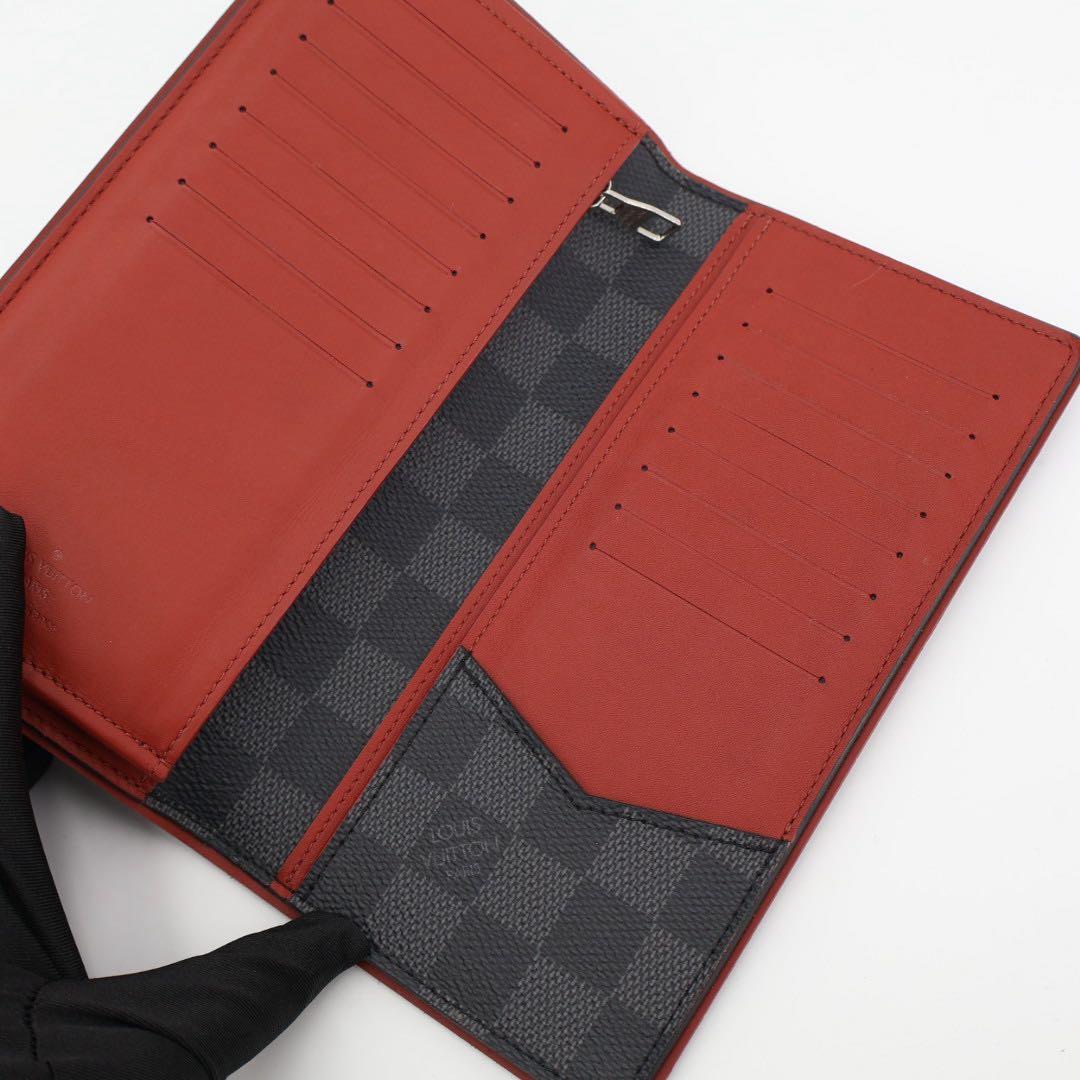 ルイヴィトン LOUIS VUITTON ポルトフォイユ・プラザ ダミエコバルト ロングウォレット 二つ折り財布 グレー/ブラック M63254