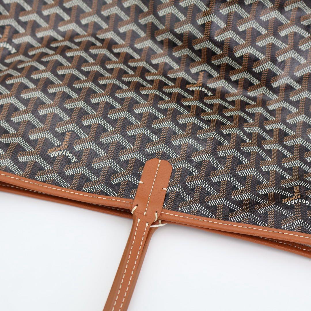 ゴヤール GOYARD サンルイPM トートバッグ PVCコーティングキャンバス ブラウン レディース