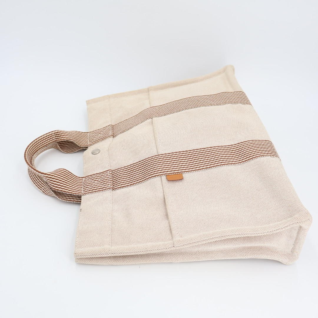HERMES エルメス ニューフールトゥ MM トートバッグ アイボリ