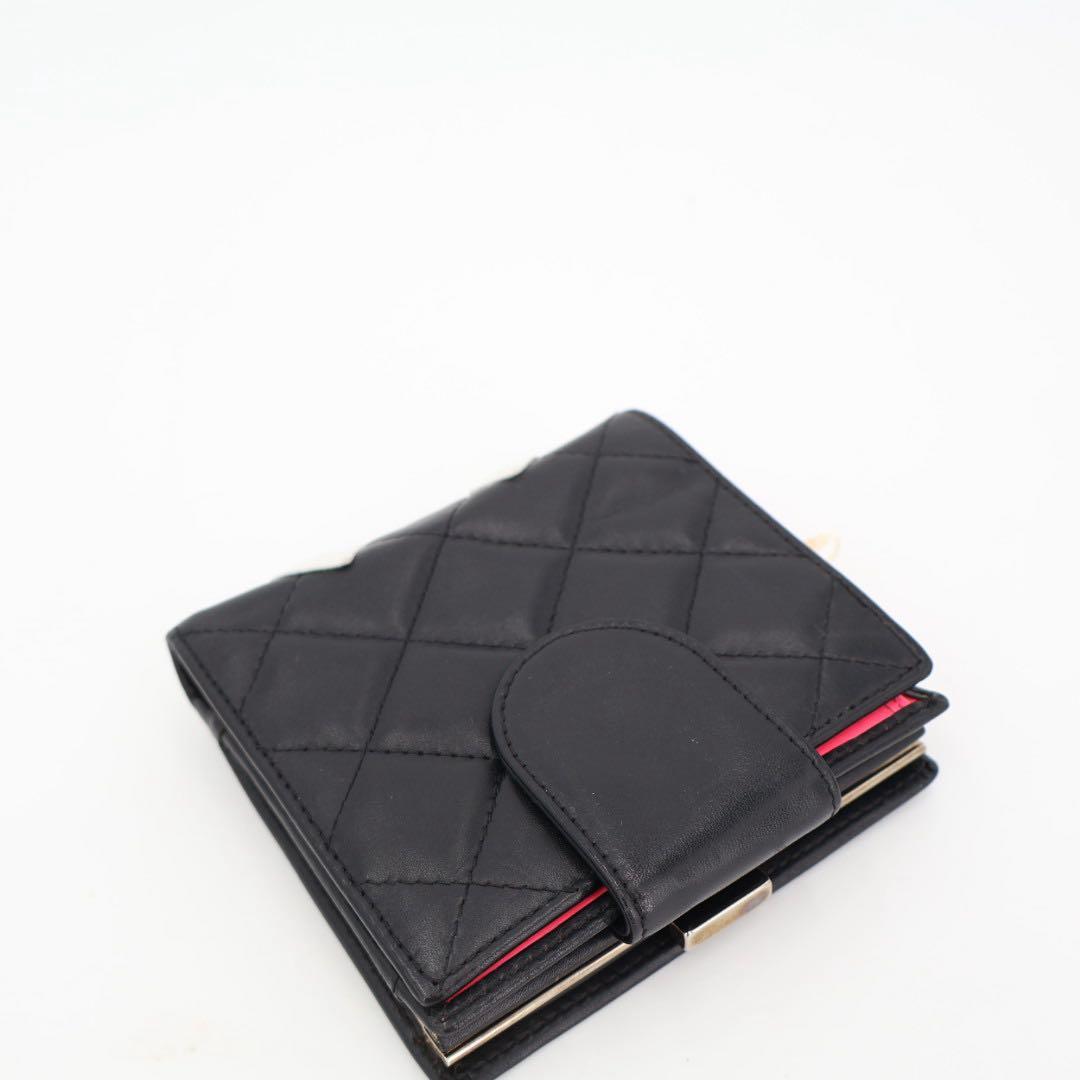 シャネル CHANEL カンボンライン 二つ折り財布（小銭入れあり） レザー レディース