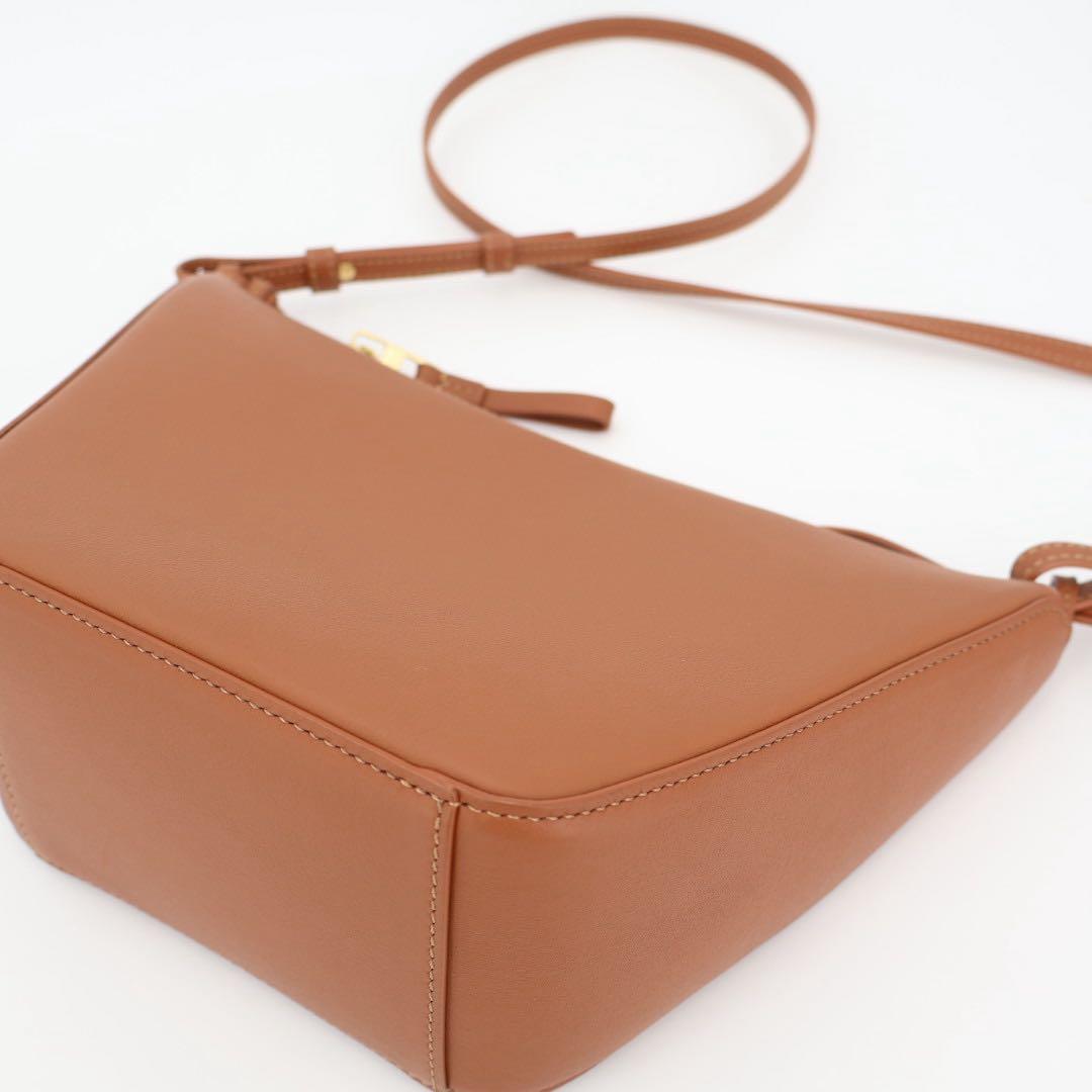ロエベ LOEWE ハンモック ホーボーバッグ ミニ 2Wayバッグ レザー　タン ブラウン 美品