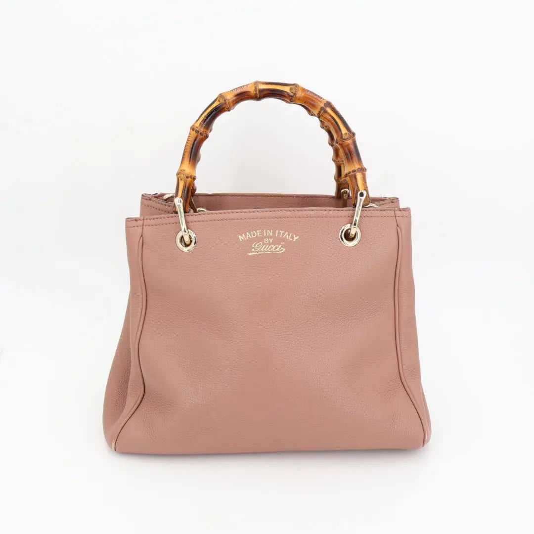 グッチ GUCCI バンブー レザー 2WAYハンドバッグ