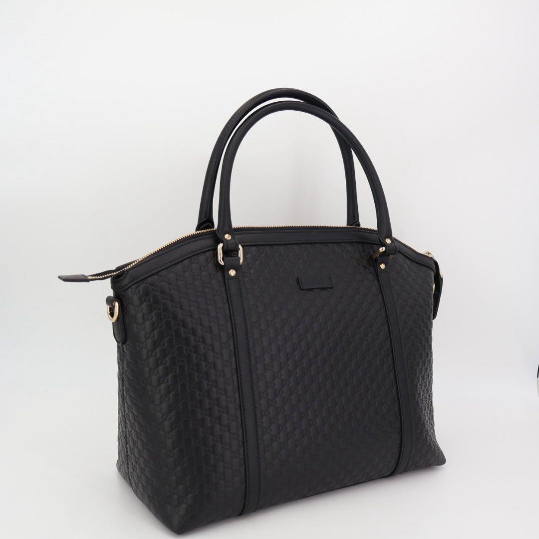 グッチ GUCCI ハンドバッグ ショルダーバッグ ショルダーバッグ マイクログッチシマ ネイビー 449657 レザー 2WAY