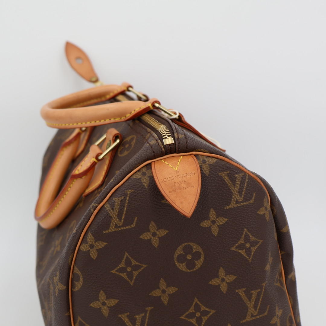 ルイ ヴィトン LOUIS VUITTON モノグラム スピーディ30 M41108 ハンドバッグ ブラウン