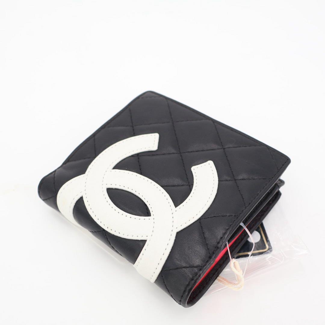 シャネル CHANEL カンボンライン 二つ折り財布（小銭入れあり） レザー レディース