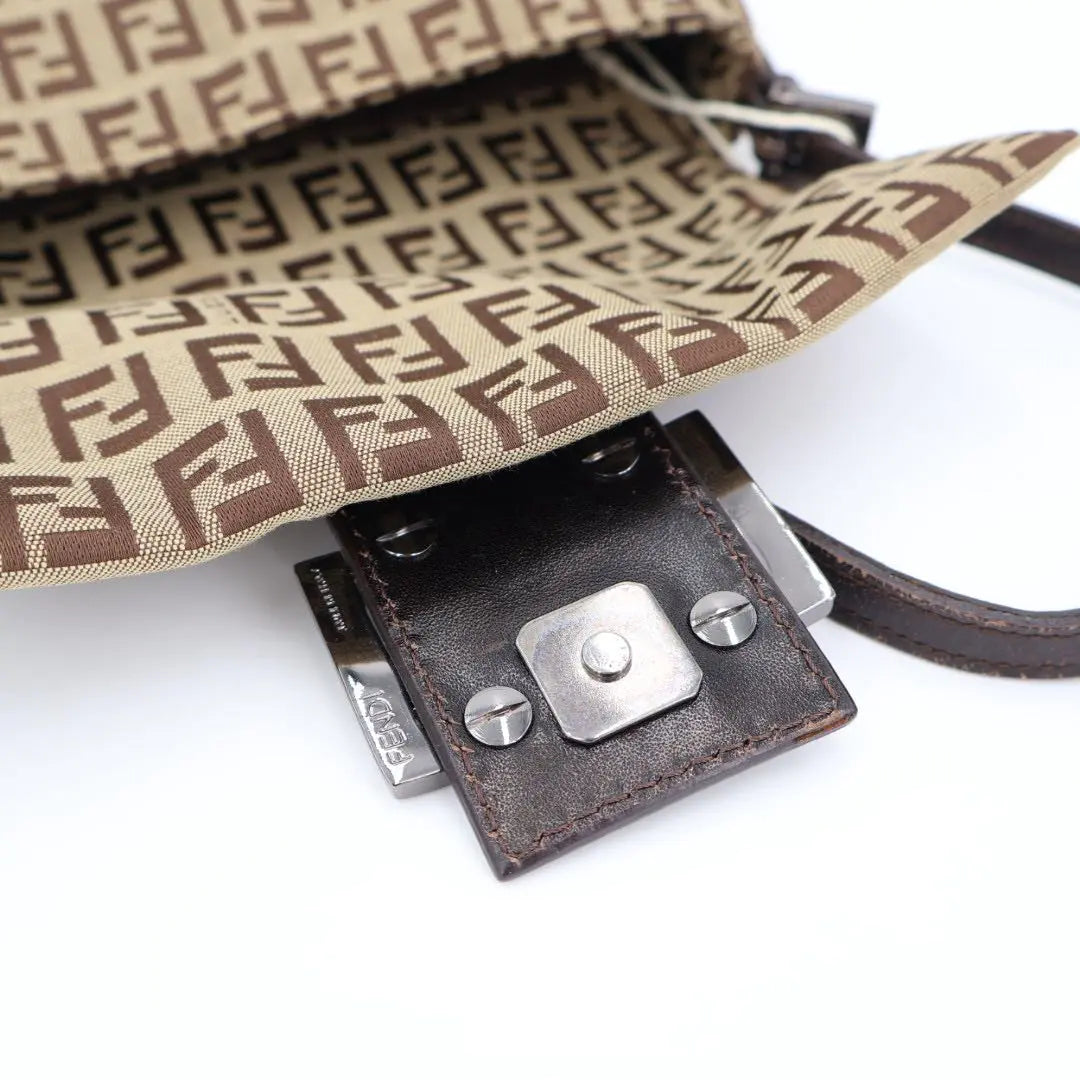 フェンディ FENDI ズッキーノ柄 ミニマンマバケットバッグ レディース セミショルダーバッグ