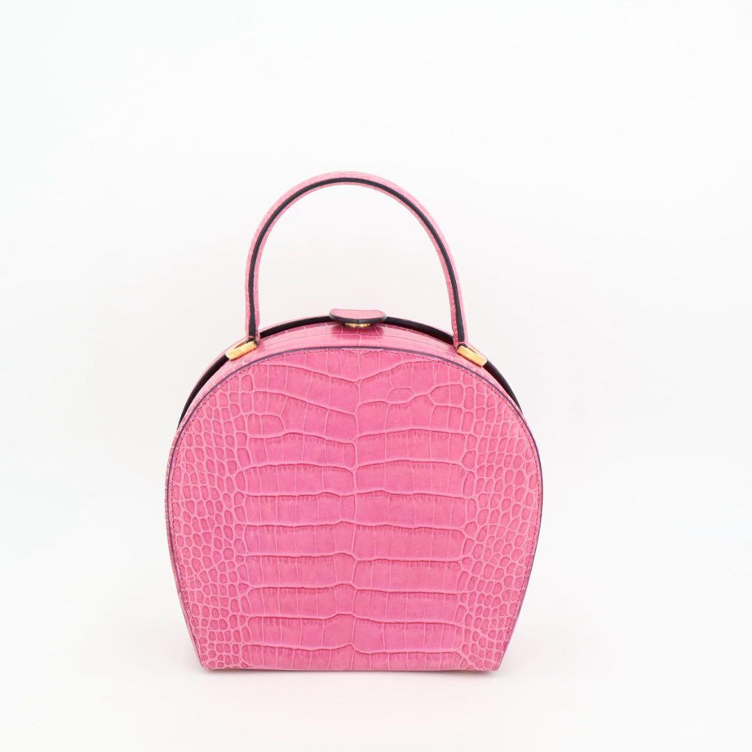 セリーヌ CELINE クロコダイル型押し　VITELLO FICELLE　ハンドバッグ　