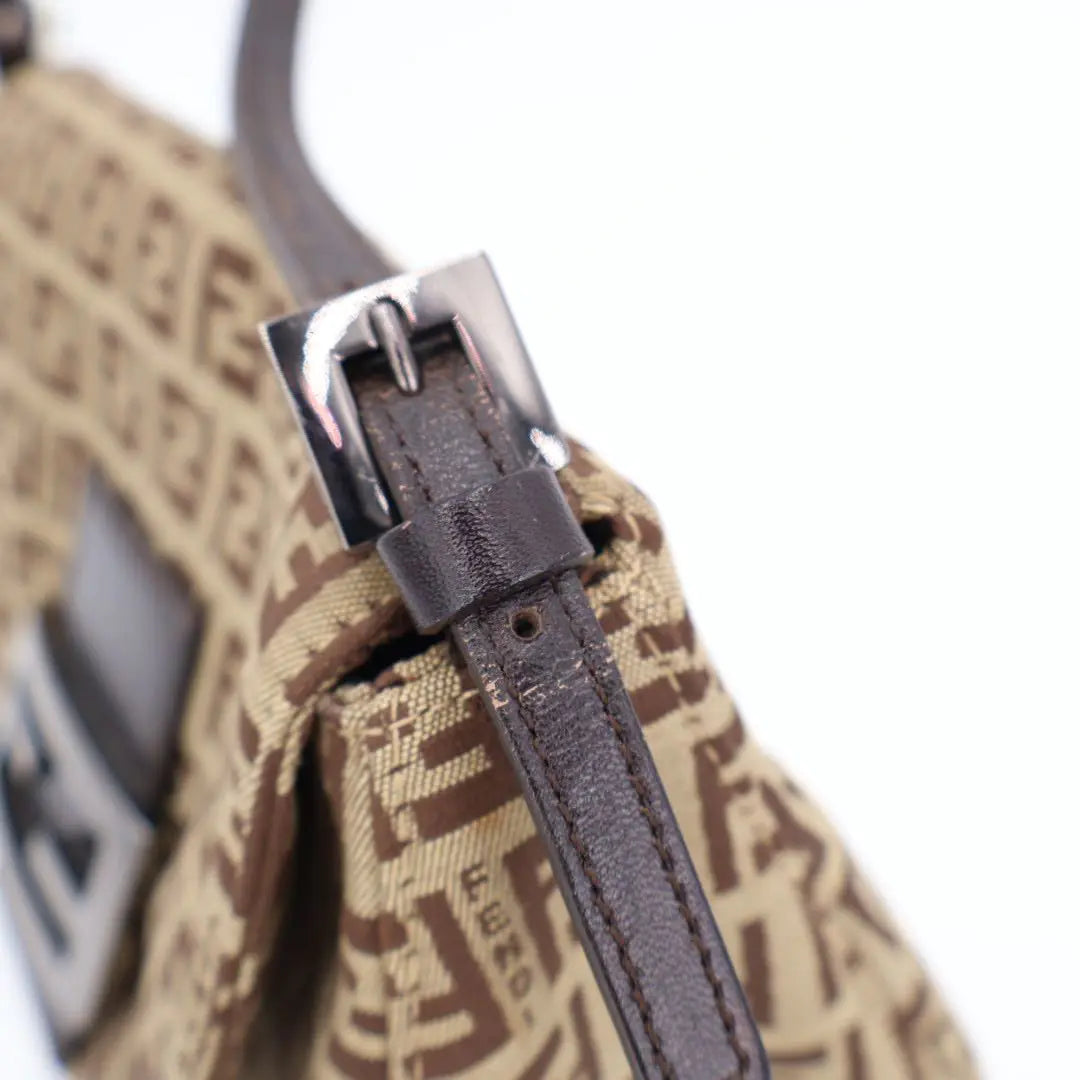 フェンディ FENDI ズッキーノ柄 ミニマンマバケットバッグ レディース セミショルダーバッグ