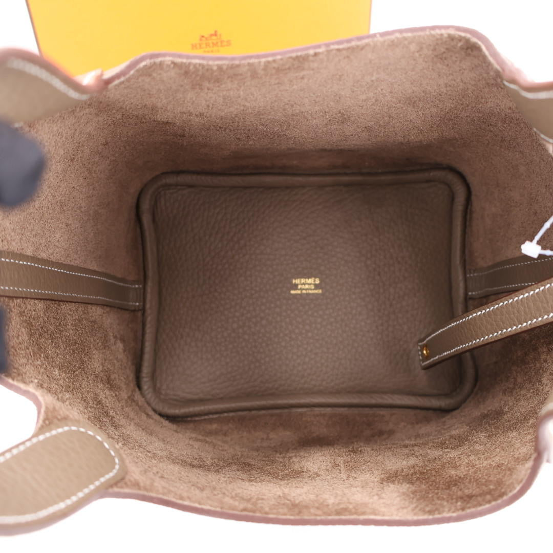 エルメス HERMES ﾋﾟｺﾀﾝﾛｯｸPM ﾄﾘﾖﾝｸﾚﾏﾝｽ G金具 W刻 ｴﾄｩｰﾌﾟ