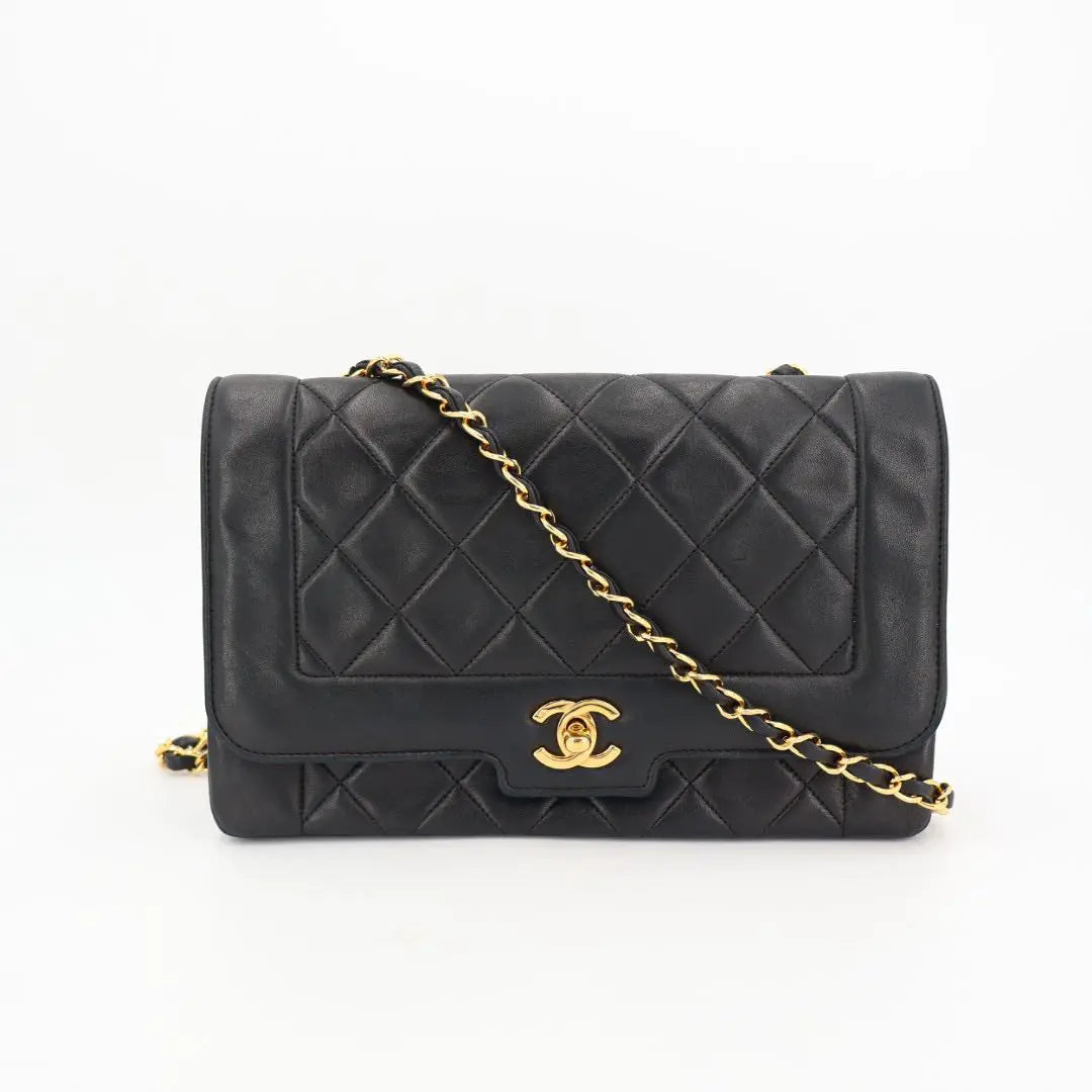 シャネル CHANEL マトラッセ シングルフラップ チェーン ショルダーバッグ ココマーク レザー ブラック レディース