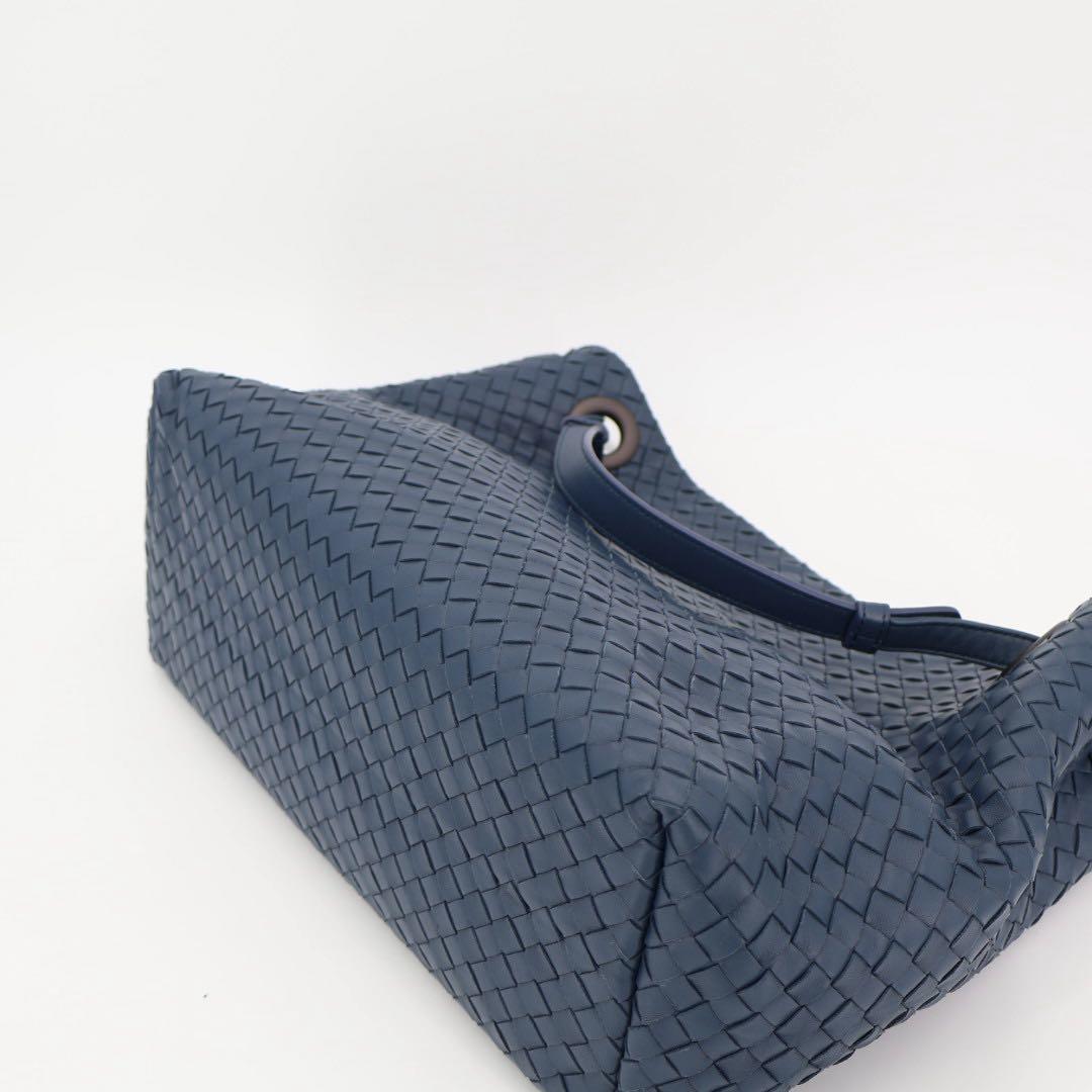 ボッテガ・ヴェネタ Bottega Veneta イントレチャート ガルダ レザー トート バッグ