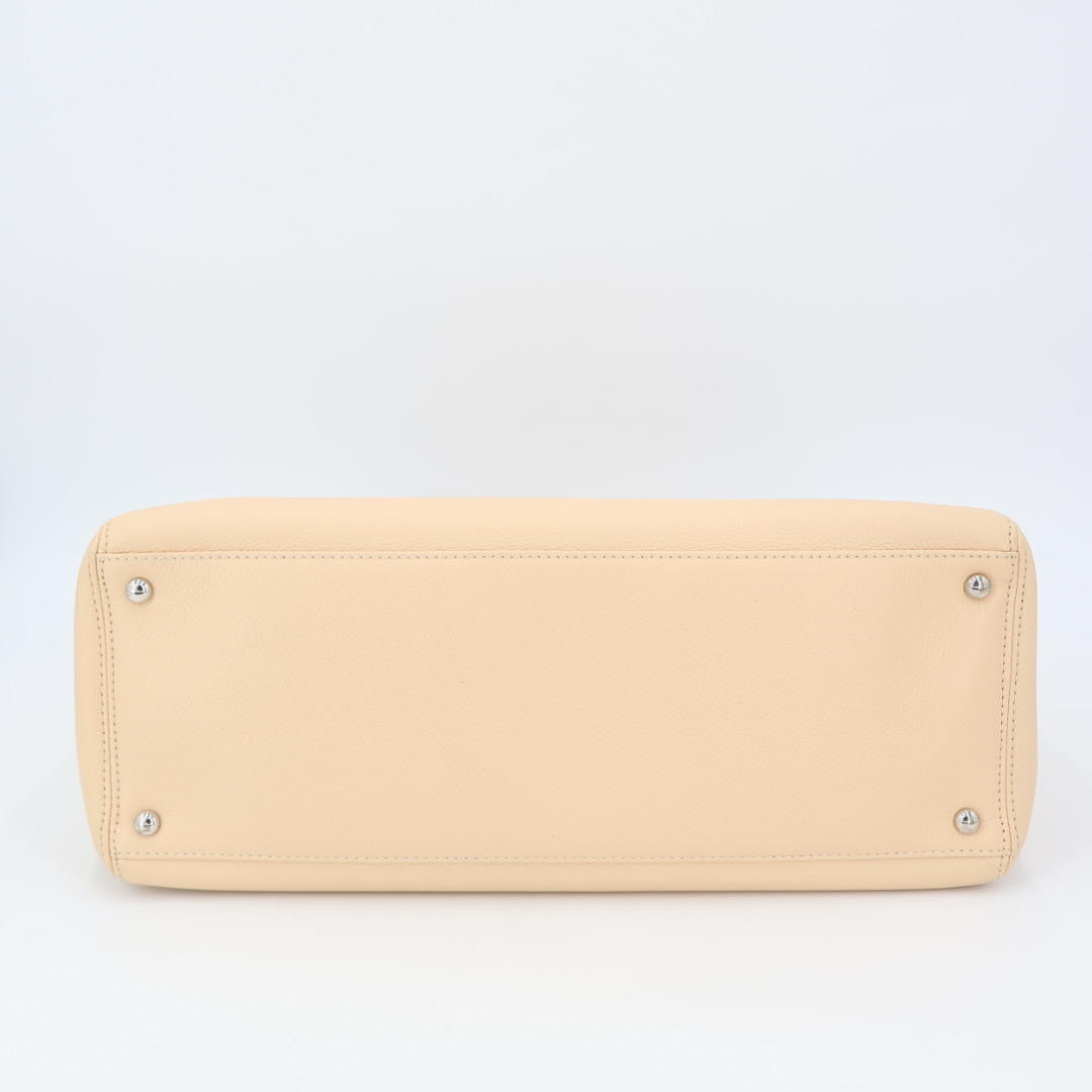 CHANEL シャネル エグゼクティブトート 2WAY ベージュ ゴールド金具 レディース キャビアスキン トートバッグST付 12番台