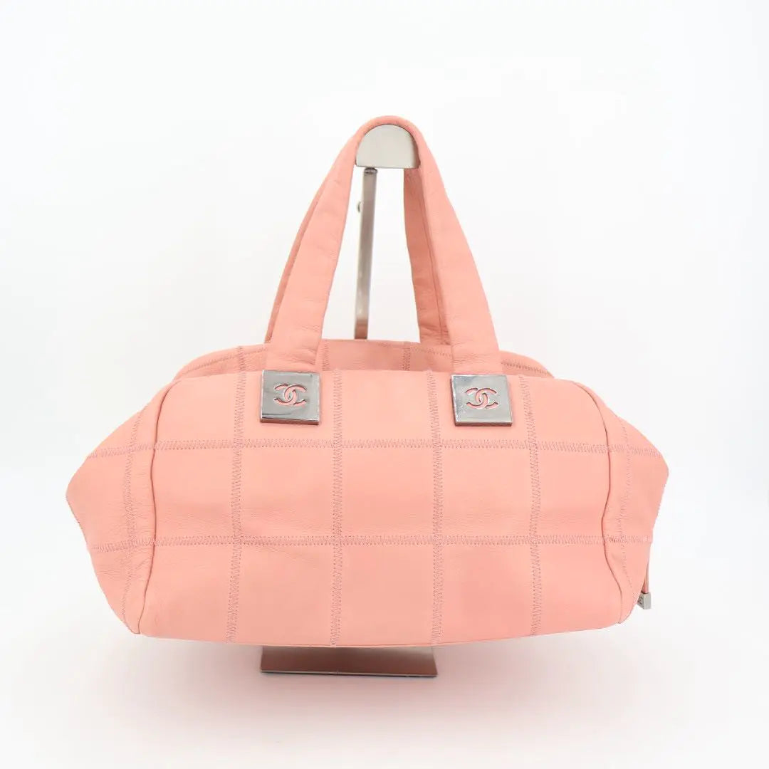 シャネル CHANEL キャビアスキン ココマーク チョコバー ハンドバッグ