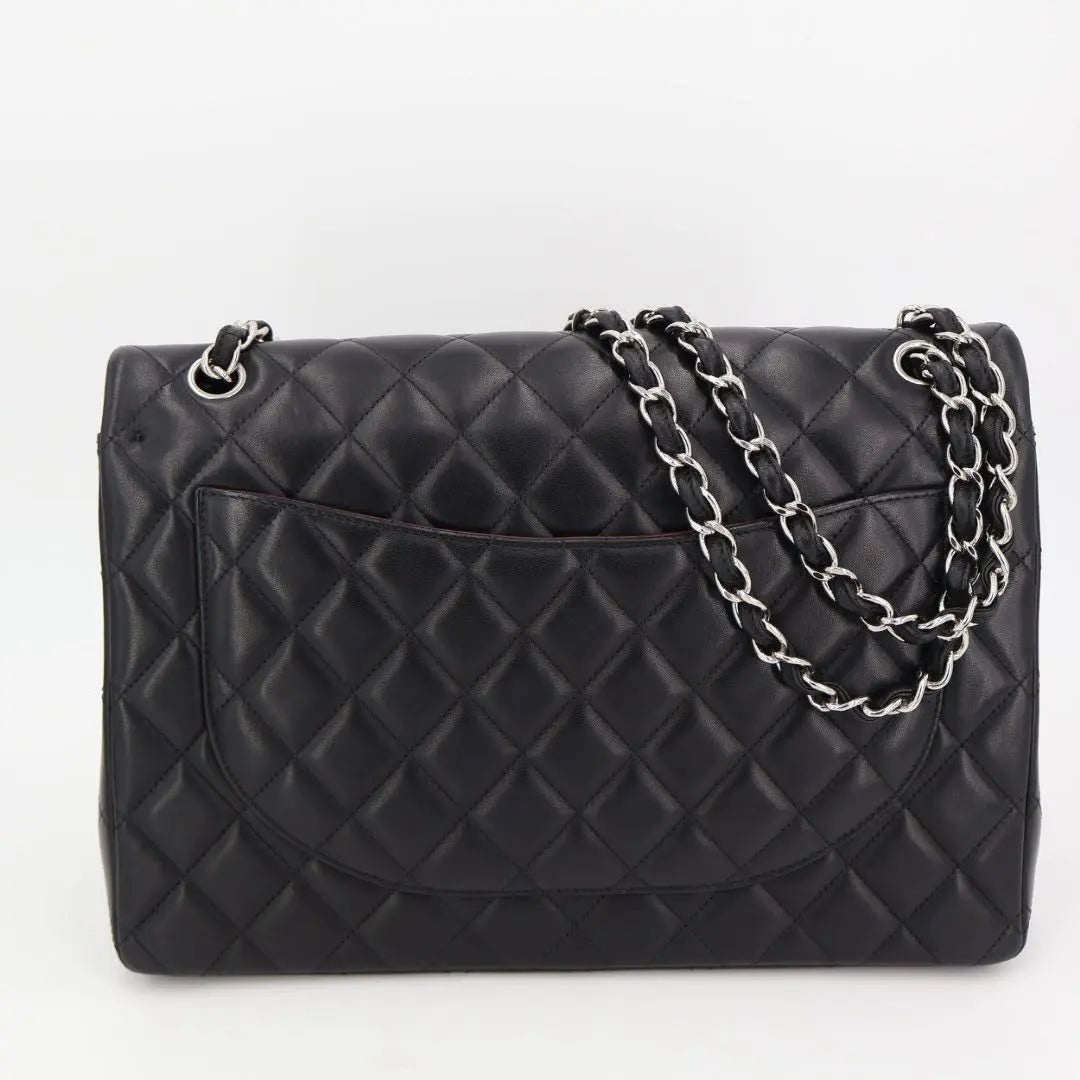 シャネル CHANEL デカマトラッセ ラムスキンシングルフラップチェーンショルダーバッグ