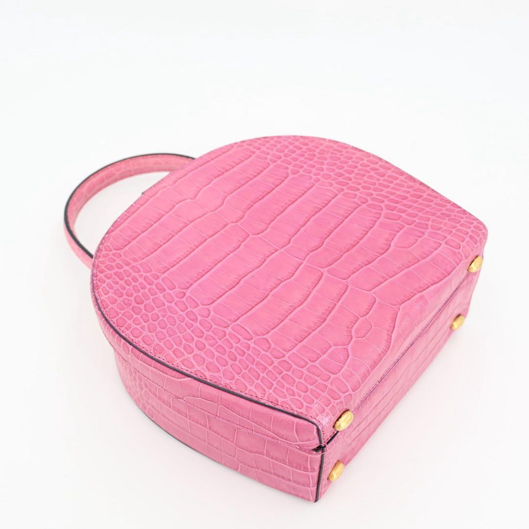 セリーヌ CELINE クロコダイル型押し　VITELLO FICELLE　ハンドバッグ　