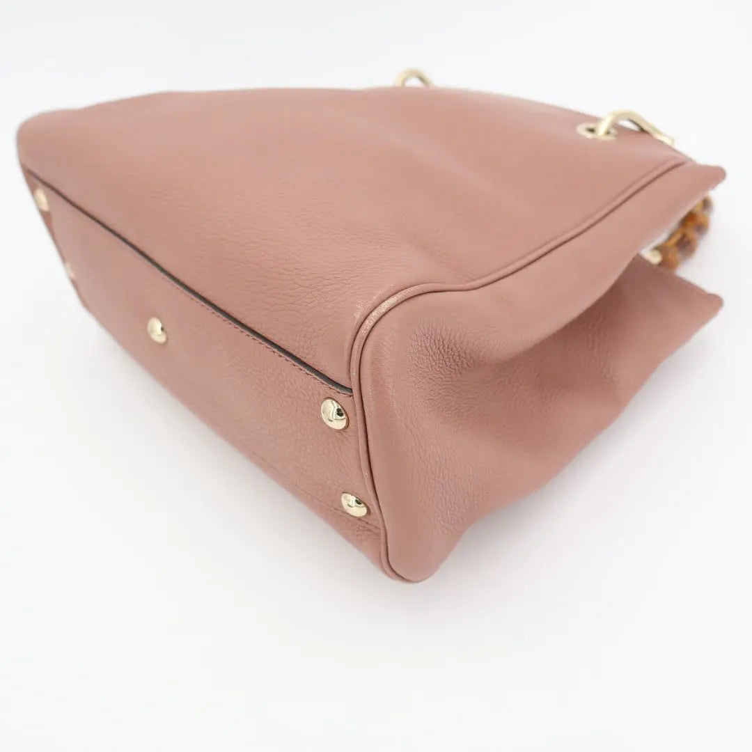 グッチ GUCCI バンブー レザー 2WAYハンドバッグ