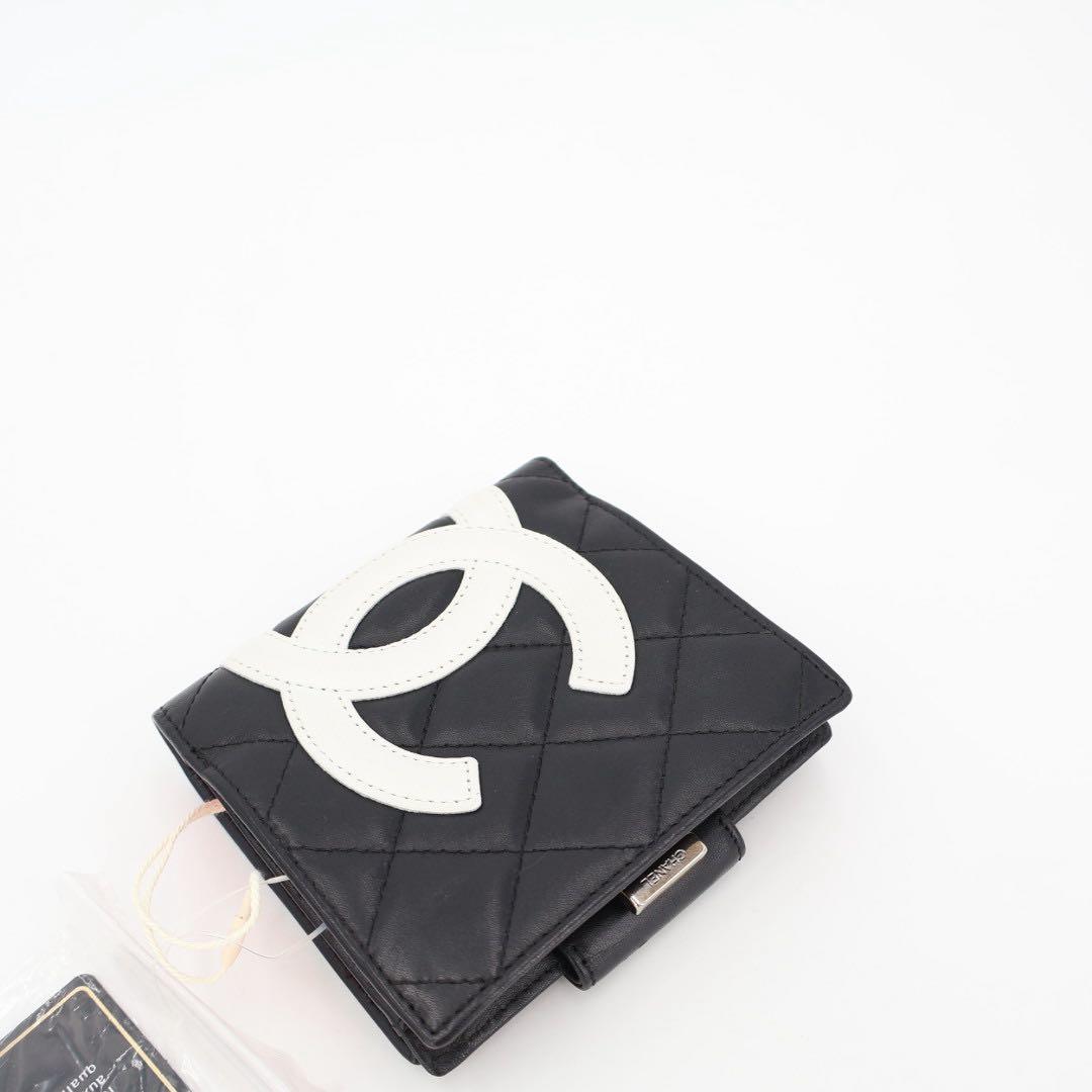シャネル CHANEL カンボンライン 二つ折り財布（小銭入れあり） レザー レディース