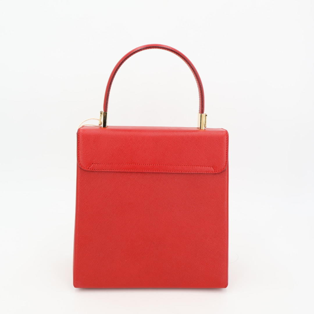 フェラガモ Salvatore Ferragamo ガンチーニ レザー 2way ショルダーバッグ レッド