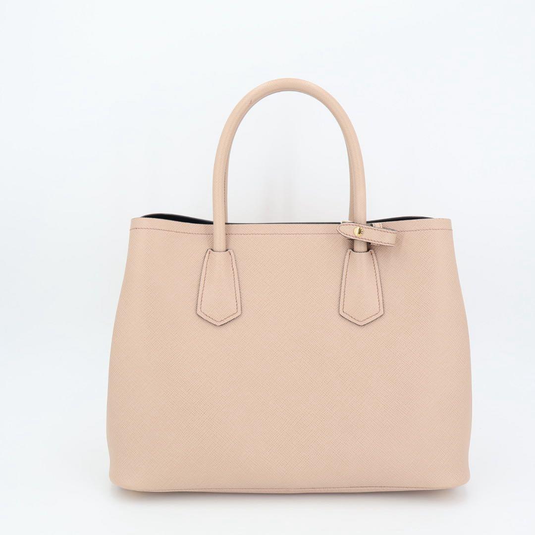 プラダ PRADA ダブルバッグ サフィアーノレザー トライアングルロゴ カメオ ショッピングバッグ