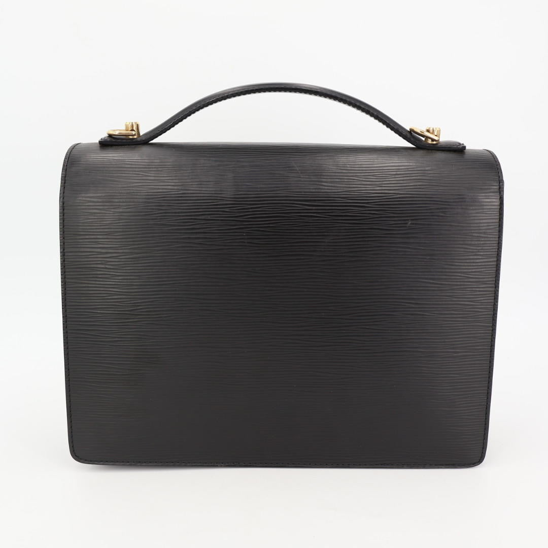 ルイヴィトン LOUIS VUITTON エピ モンソー ハンドバッグ ショルダーバッグ 2WAY M52122 ノワール ブラック レザー レディース